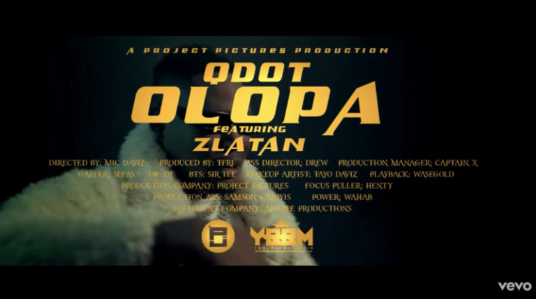 [Video] Qdot – Olopa ft. Zlatan