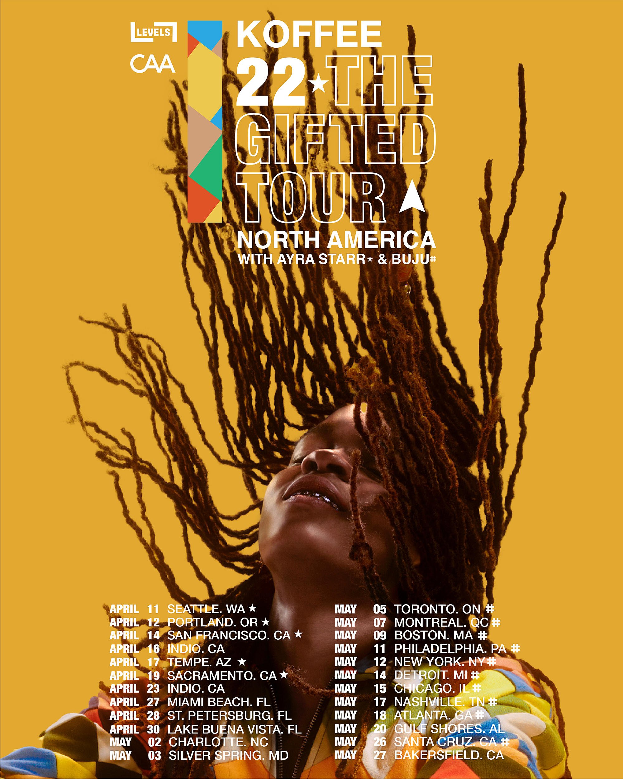 Koffee Announces North American tour with Buju & Ayra Starr.