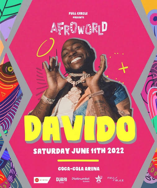 Davido Set To Headline AfroWorld Concert 2022 in Dubai
