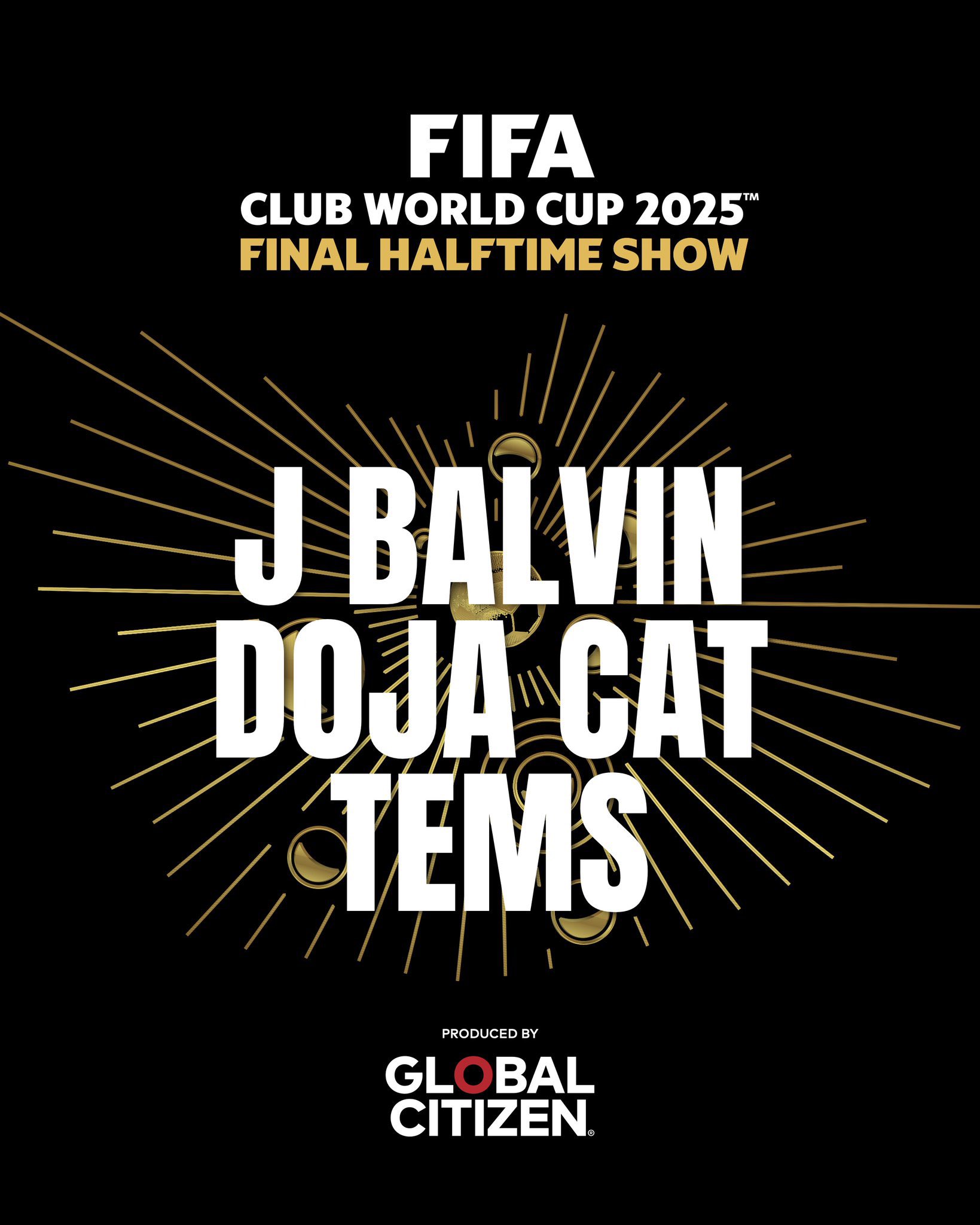 Tems Joins J Balvin & Doja Cat for Historic FIFA Club World Cup Halftime.