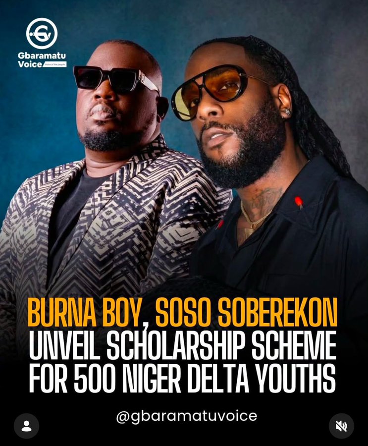 Burna Boy Empowers Niger Delta Youth