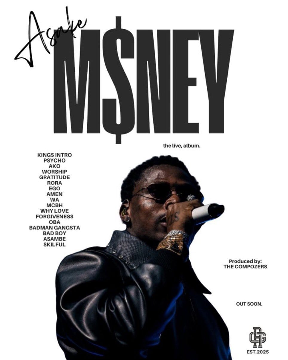 Asake Teases “M$NEY: THE LIVE ALBUM” with The Compozers