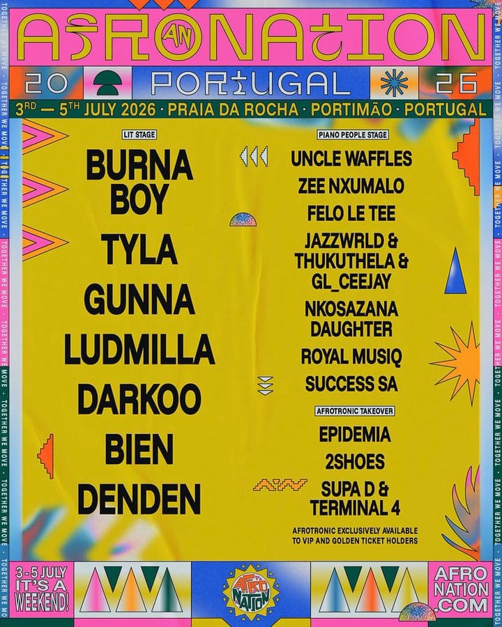 Burna Boy Opens Afro Nation Portugal 2026 Tonight