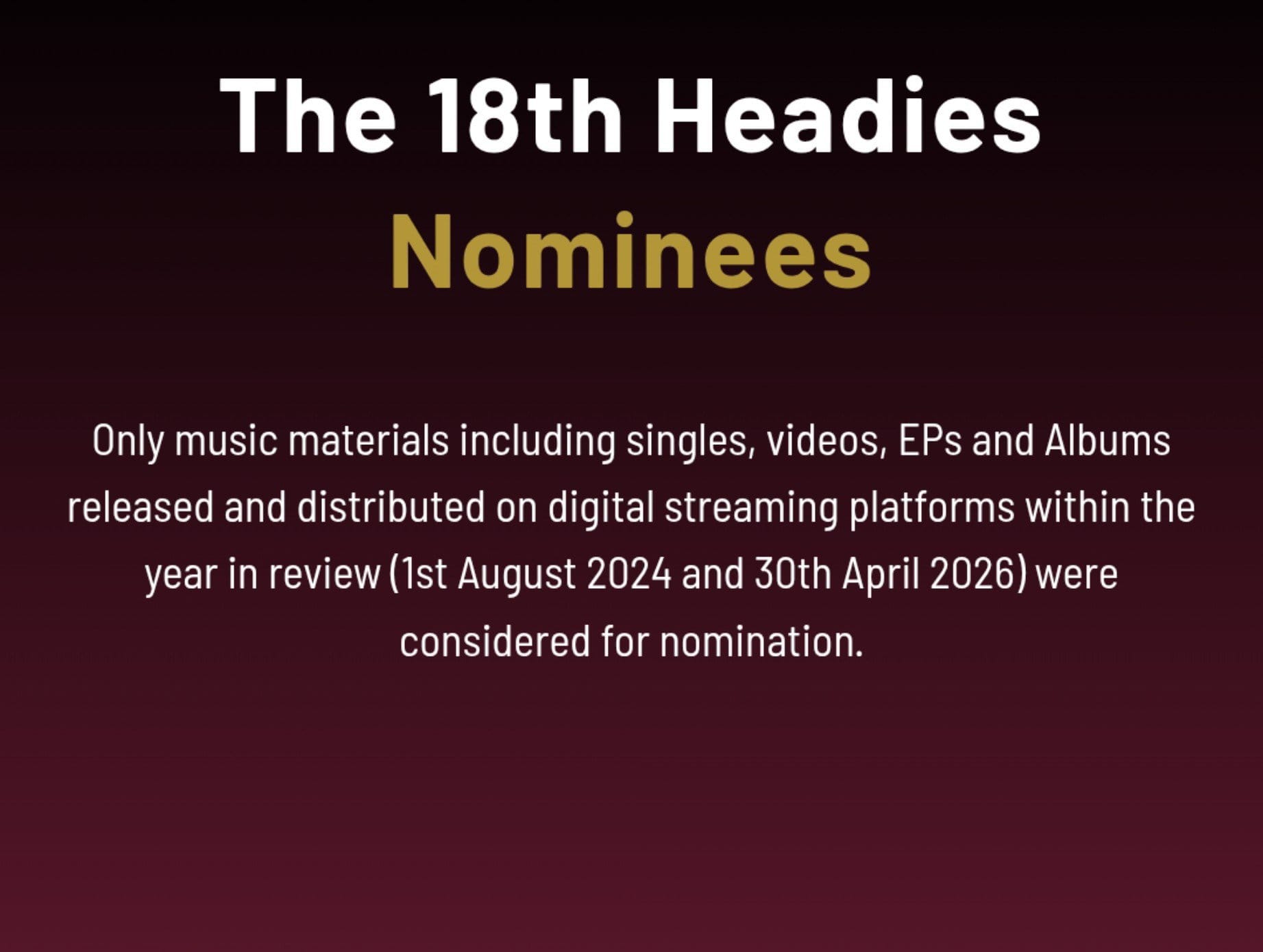 The 18th Headies Nominees Are Here – FOLA Leads the Pack as Afrobeats Heads to Toronto