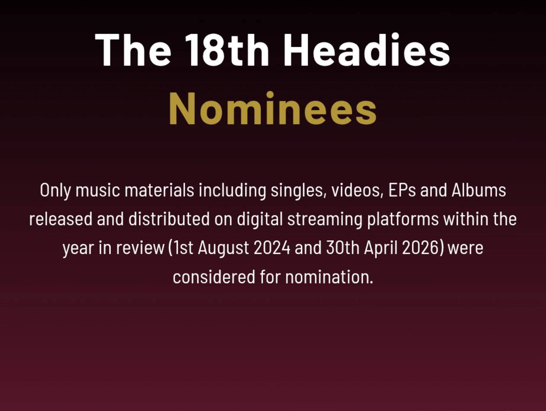 The 18th Headies Nominees Are Here – FOLA Leads the Pack as Afrobeats Heads to Toronto