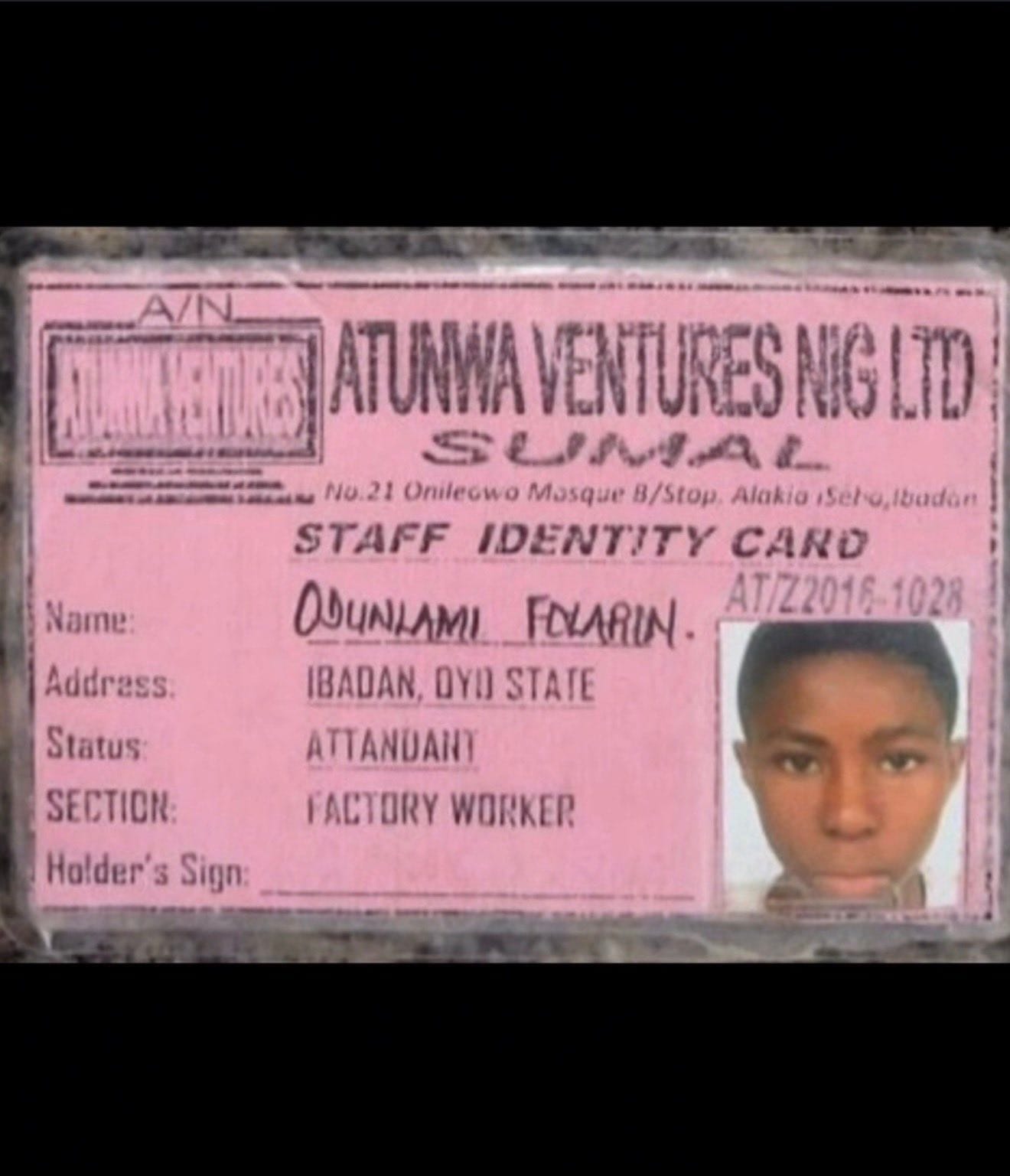 From Factory ID to “attention